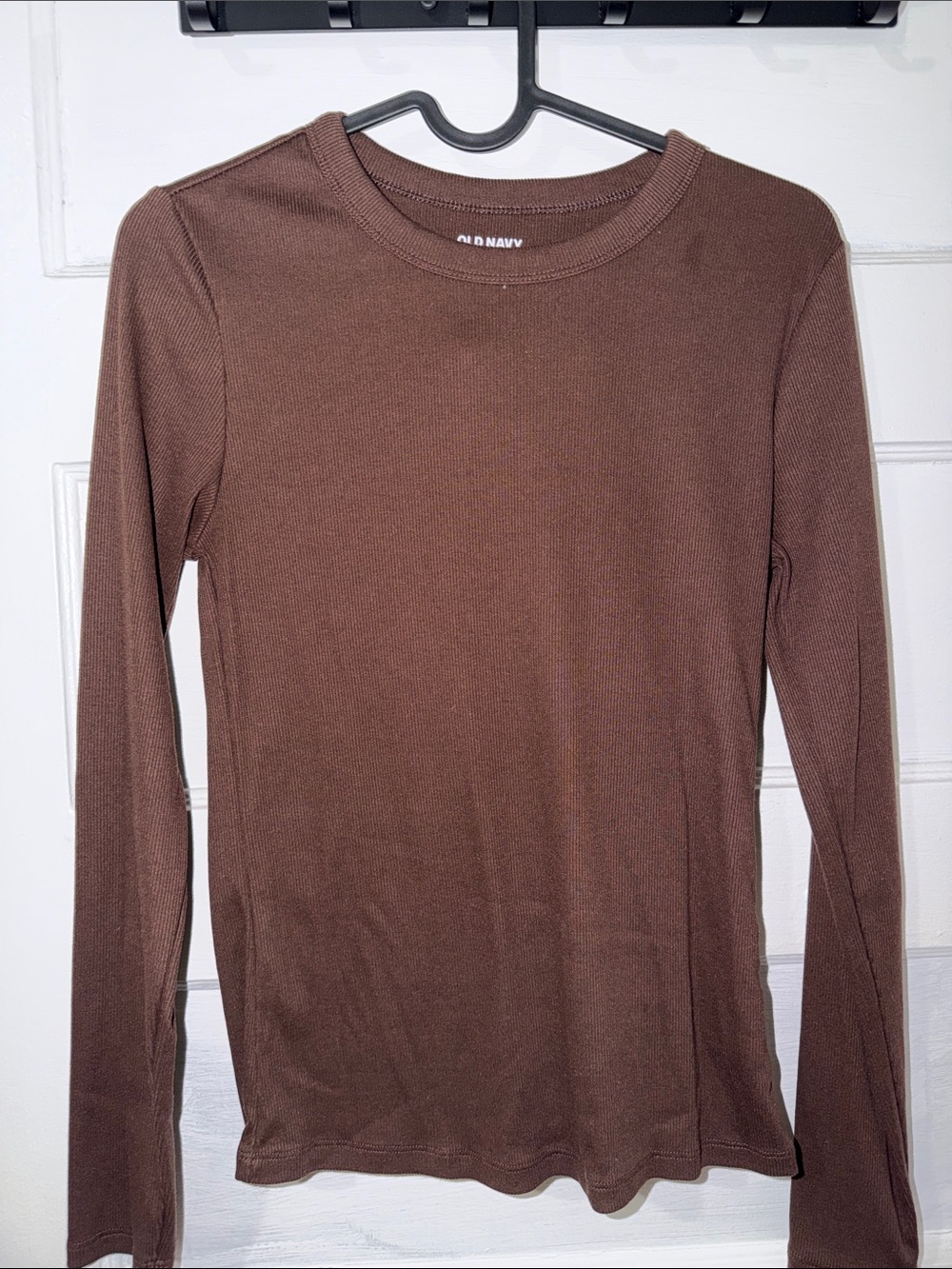 Old Navy Brown Long Sleeve Thermal Crew